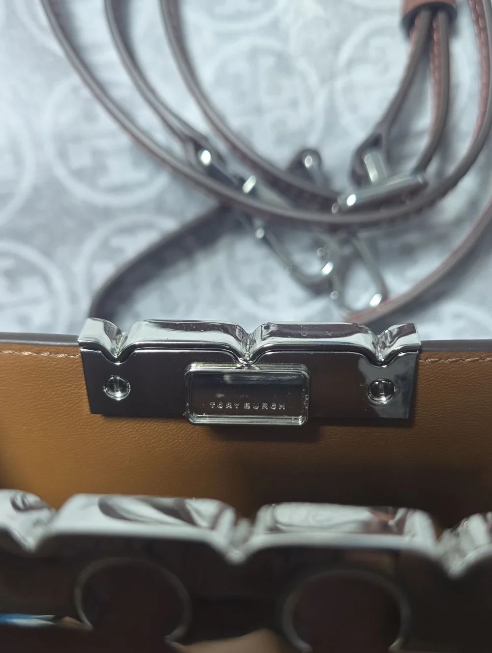 Tory Burch Dusty Mauve Leather Top-Handle Satchel